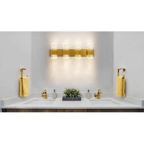 Mercer41 Luxcien Dimmable Crystal Bathroom Vanity Light & Reviews Wayfair